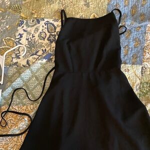 SHEIN Black Strapless Dress